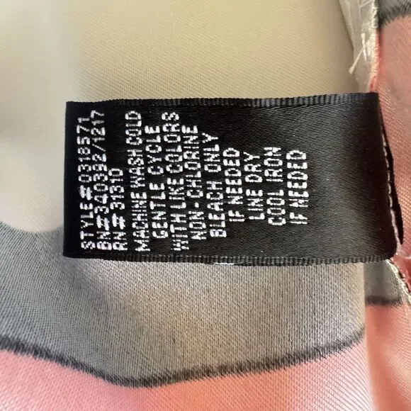 New Alyx Dress Sleeveless Stripe Coral Navy Cream Sheath Sz 2 Office Classic NWT - Picture 14 of 15